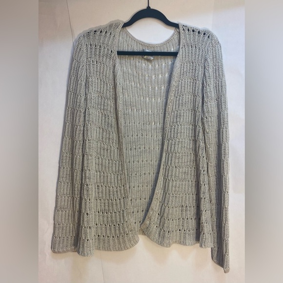 Chicos Woman’s Cardigan Sweater Tan Size 3/XL - Picture 1 of 4